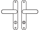 NI - RAMA WC kľúč, 72 mm, kľučka/kľučka